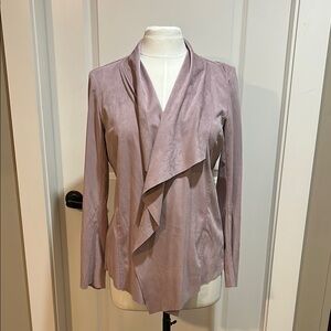 Elegant Women's faux suede Lavender Jacket by Jules and Leopold